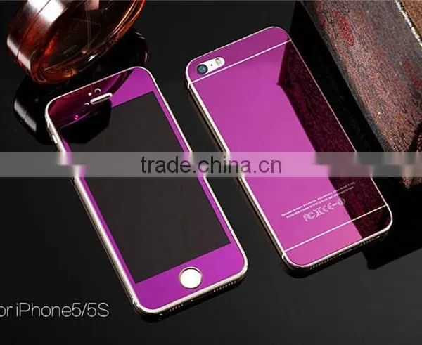Colorful Tempered Glass Mirror Screen Protector for Iphone6 Plating Mirror Screen Cover photo-5