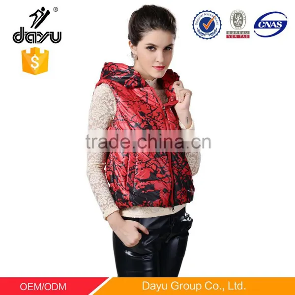 Waistcoat Design for Woman Lightweight Feather 100% Polyester Customized Women Waistcoat Cheap Vest photo-6