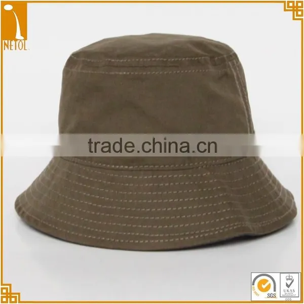 Good Quality 100% Cotton Kids Children Bucket Hats Caps photo-2