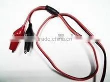 Molded 9 Volt Battery Snap With 9" Leads and Red / Black Alligator Clips photo-3