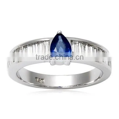 Yellow Gold Tanzanite Wedding Rings Set, Wedding Ring His and Hers Sets