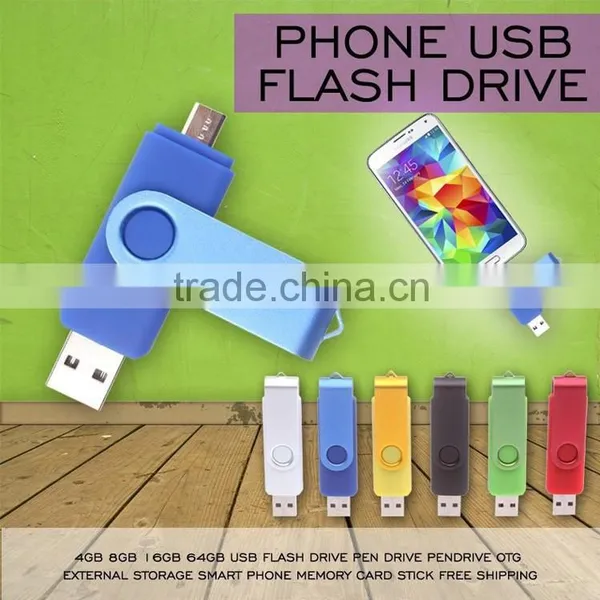 100% Real Capacity NEW OTG USB Flash Drive Colorful Pen Drive 4GB 8GB 16GB 32GB Metal Usb Stick Support Smart Phone PC U Disk photo-4