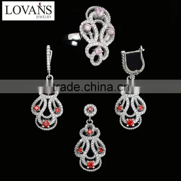 925 Silver Jewelry Set Party Decoration Enameled Silver Jewelry Designs TZ-0252 photo-2
