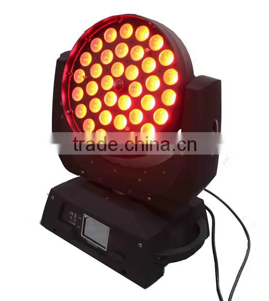 Top 1 36 x 18w RGBWA UV 6in1 Changeable Led Zoom Moving Head Wash Show Light photo-4