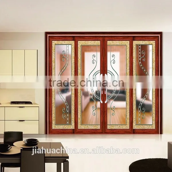 Aluminum Flush Door Sliding Frosted Glass Door Design photo-4