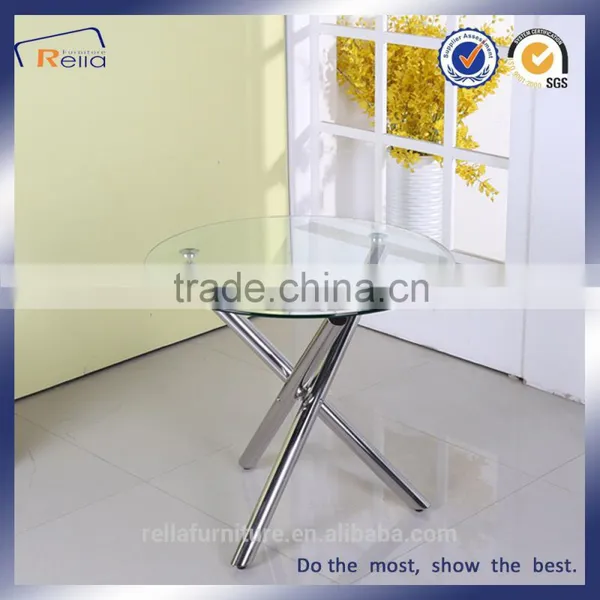 Wholesale Glass Top With Chromed Legs Dining Room Table Furniture photo-3