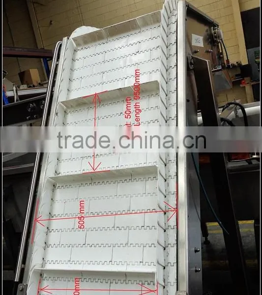 Food Grade Modular Belt Elevator Conveyor for Snack Food photo-4