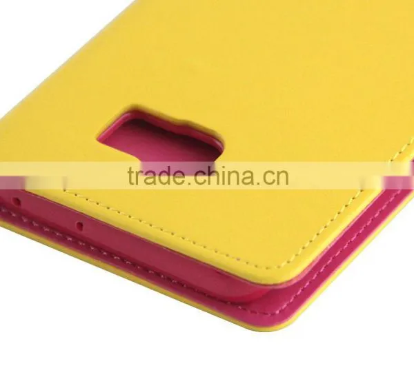 Original Mercury Rich Diary Metal Stand PU Flip Leather Cover Cases for S6 Edge Plus Mobile Phone photo-3