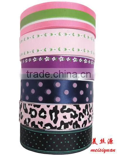 Golden Satin Ribbon Patterned and Words Printing Ribbon photo-6