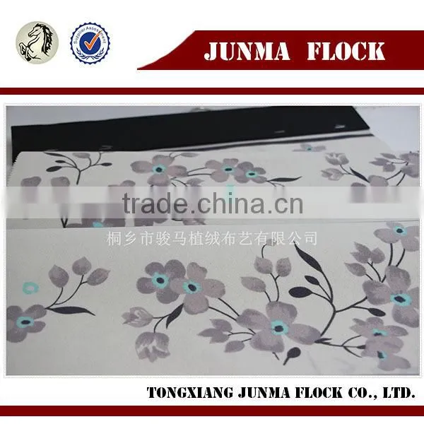 Multi Colour Print Pattern China Textile Flock Priinted Scarf Fabric photo-2
