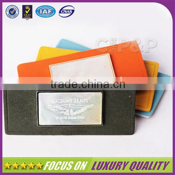 Fashion Leather Metal Badge photo-2