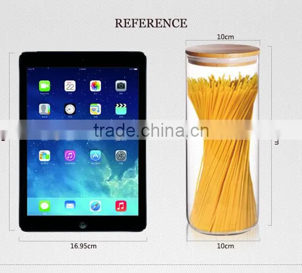 High Borosilicate Handmade Glass Mason Jar for 1200ml photo-3