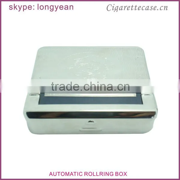 Embossed Design Metal Automatic Cigarette Rolling Box photo-5