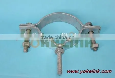 Secondary Rack Pole Mounting Bands Galvanized Steel Pole Band for Pole Line Hardaware photo-2