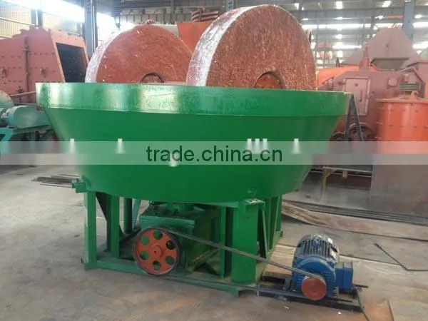 2017 New Design Wet Pan Grinder,Gold Mining Pan,double Roller Mill