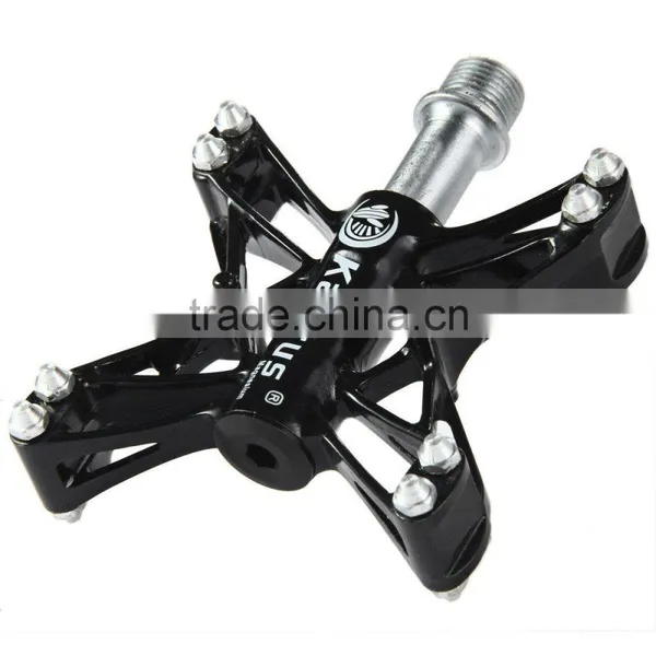 3 Colors 2PCS CNC 3 Bearings Bicycle Pedals Ultralight Mountain Bike Pedal Road Cycling Magnesium Flat Pedals Terrain Titanium photo-5