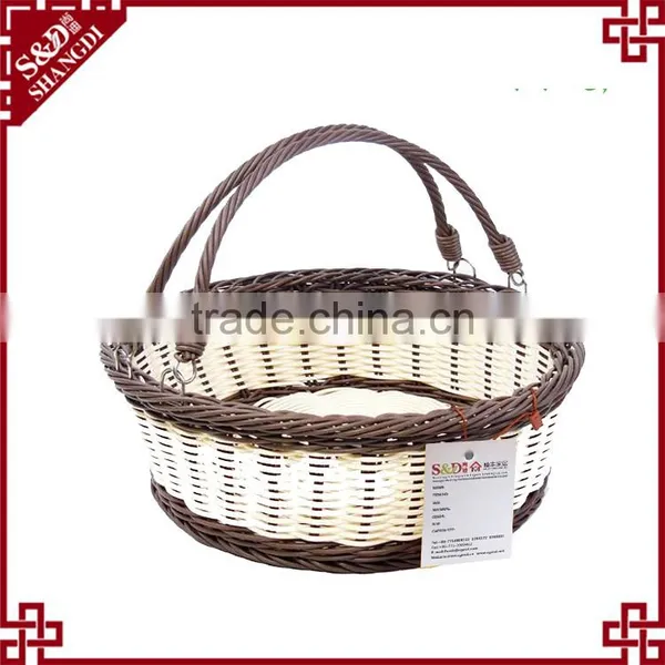 Guangxi Factory Widely Use Storage Handwoven Basket Boutique Display Rack photo-3
