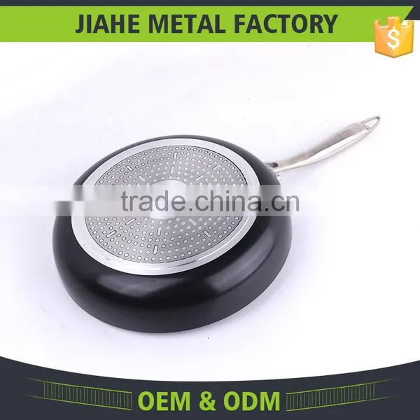 Aluminum Cut Rim Sanded Outside Non-stick Round Gas Frying Pan photo-4