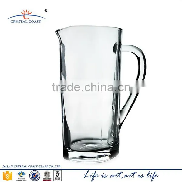 1.5 Liter Beer Glass Mug Wholesale Customized Mugs Clear 7PCS Glass Mug With Handle photo-2