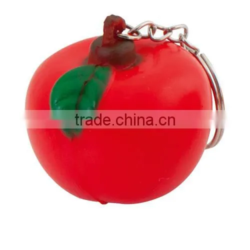 Popular Promotional Anti Stress Fruit Keyring Custom pu Ball Keyring photo-6