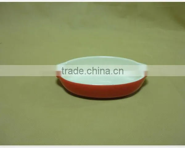 New With Handles Porcelain Round Ceramic Cake Bakeware photo-2