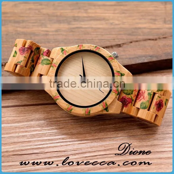 Latest Hot Imitation Wood Grain Dial Wood Grain Strap Quartz Watch photo-6