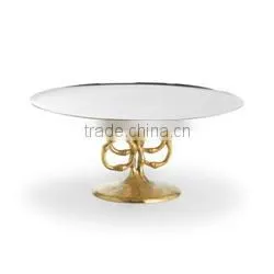Gold Plated Wedding Cake Stand for Party