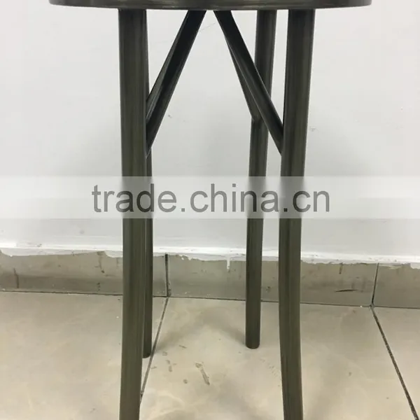 Online Shopping Brushed Bronze Frame Square Metal Coffee Table High Qualtiy photo-4
