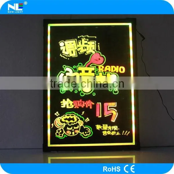 Outdoor Hotsale Tempered Glass Led Writing Menu Board for Hotel photo-4