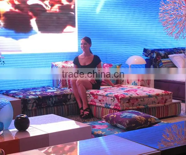 OZ224 New Design Luxury Multi Color Velvet Fabric Living Room Sectional Home Furniture Soft Fabric Sofa photo-4