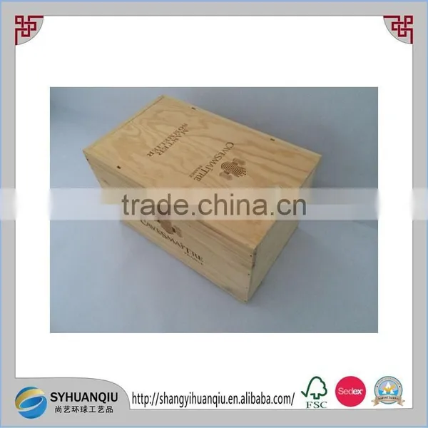 Hand Made Vintage Wooden Wine Crate Wholesale,wooden Wine Boxes for Sale photo-3