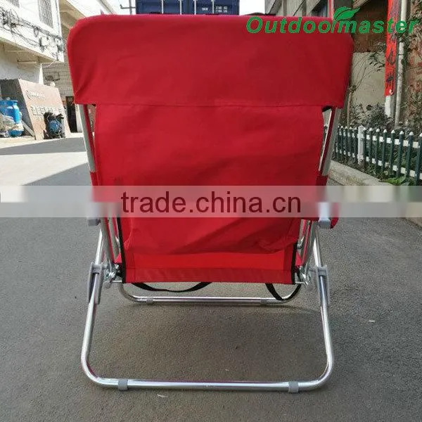 Portable Red Big Guy Aluminum Folding Beach Chair Backpack photo-4