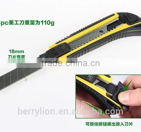 Berrylion Utility Knife With 3 Blades Sharp Utility Knife photo-6