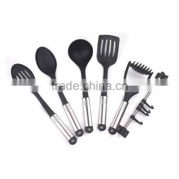 7pcs Stainless Steel Nylon Kitchen Cutlery Set With Hanger photo-2