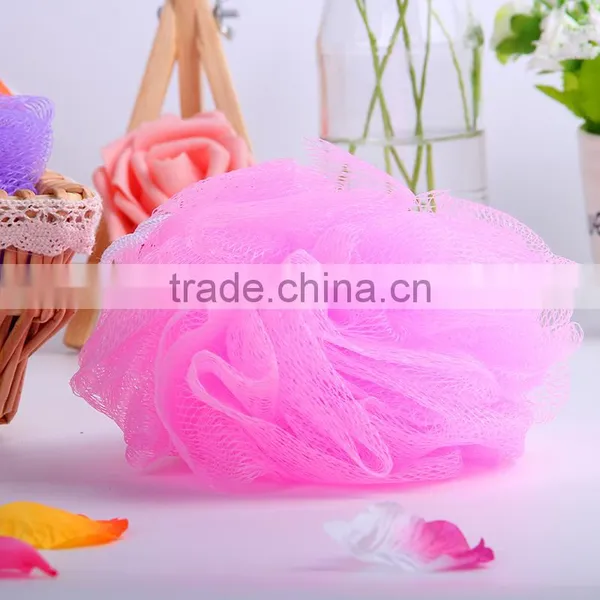 A051 Promotional Cheap Price Bath Pouf Wholesale , Mesh Pouf Bath Sponge photo-3