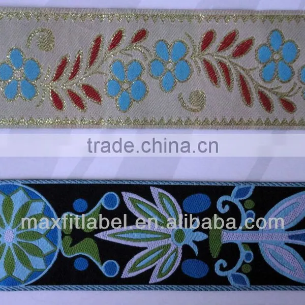 China Factory Directly Jacquard Ribbon Polyester Woven Ribbon photo-2