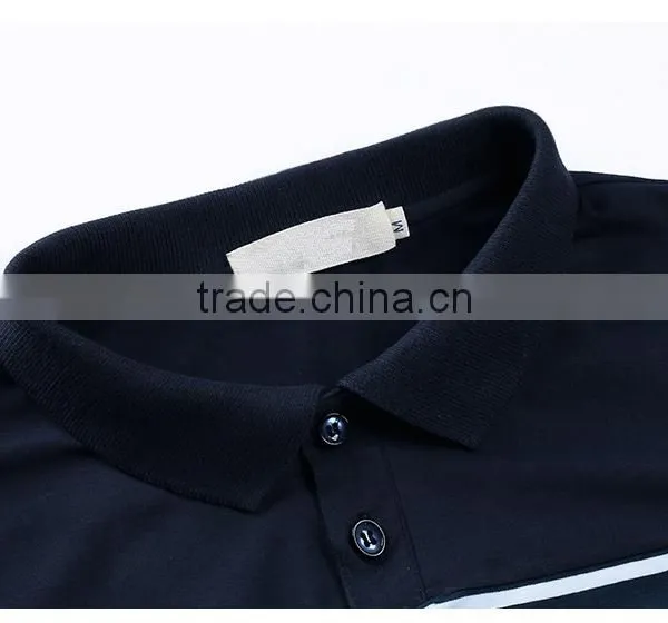 Cool Black Men 5% Spandex 95% Cotton Polo t Shirts,custom Plain Turn Down Collar Polo Shirts With Customized Logo photo-2