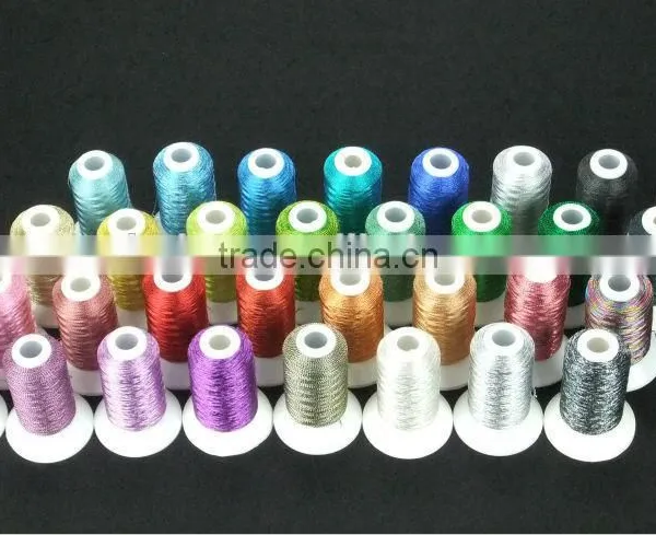Metallic Yarn Machine Embroidery Thread High Luster, Strong Strength photo-2