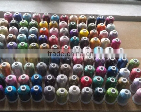 New Mini-King Spools Machine Embroidery Thread 100% Polyester Thread For Brother ,Janome 1000m*120 , Free Shipping photo-2
