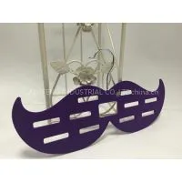 Flocked Mustache Tie Hanger Scarf Hanger