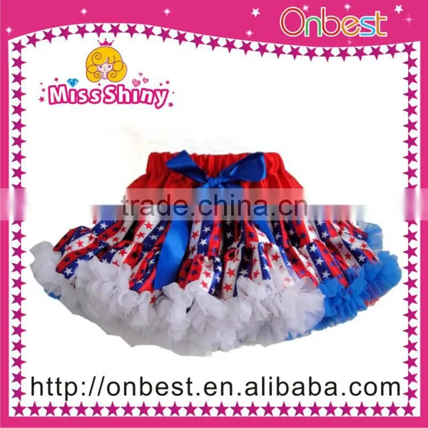 New Design! National Star Lovely Red /White/Dark Bule Fluffy Girl Pettiskirts