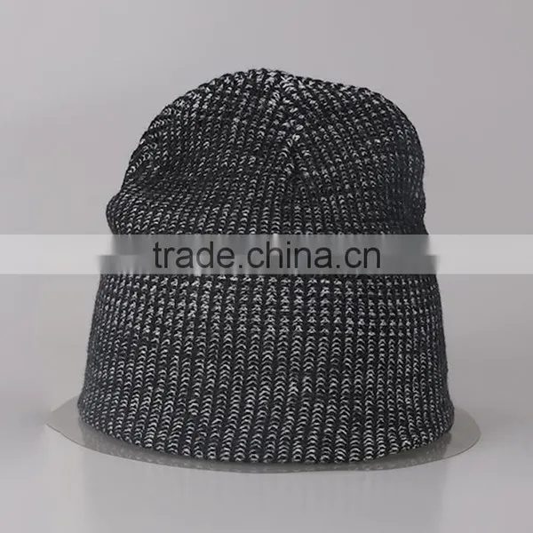 Wholesale Custom Winter Funky Free Polyester Fabric Knitted Beanie photo-5
