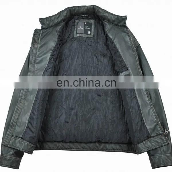 2015 Latest Fashion Hotsale Spring Handsome PU Leather Jacket for Men photo-2
