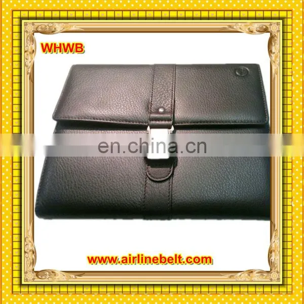 Premium aircraft seatbelt buckle notebook case