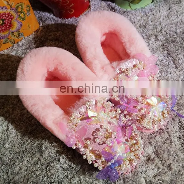 Aidocrystal Newest Lovely Pink Girls Shoes Cheap Warm Winter Boots Snow for Ladies photo-2