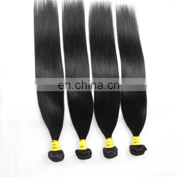 Fast Shipping 100% Indian Human Virgin Remy 9A Grade Hair Weaving in Silky Straight Cuticle Aligned Hair photo-5