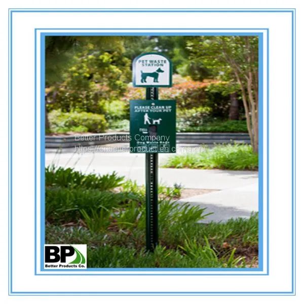 10' Steel Galvanized U Channel Sign Post for Car Parking and Pet Waste Station photo-2