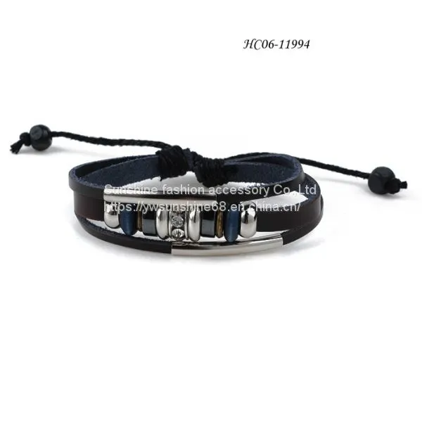 Warp HC06-11994 ，Cord Bracelets，Lace Bracelets，Leather Bracelets photo-3