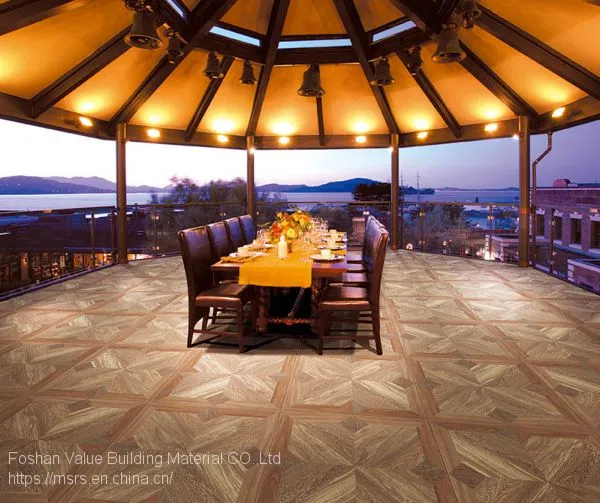 Foshan 60*60 Antique Wood Tiles Design Glazed Porcelain Wooden Floor Tiles photo-2