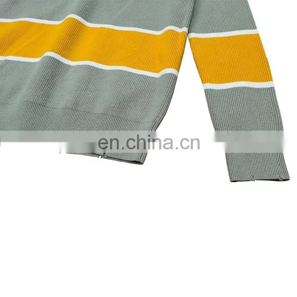 DiZNEW Custom Fashion Brand Colorful Sweater O Neck Knitting Patterns Mens Sweaters photo-3
